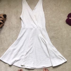White urban outfitters wrap front style dress